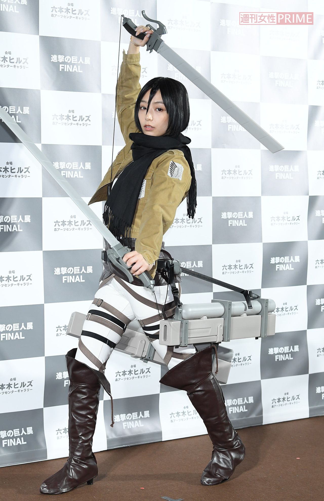 2019年、『進撃の巨人展』イベントにコスプレで登場した宇垣美里