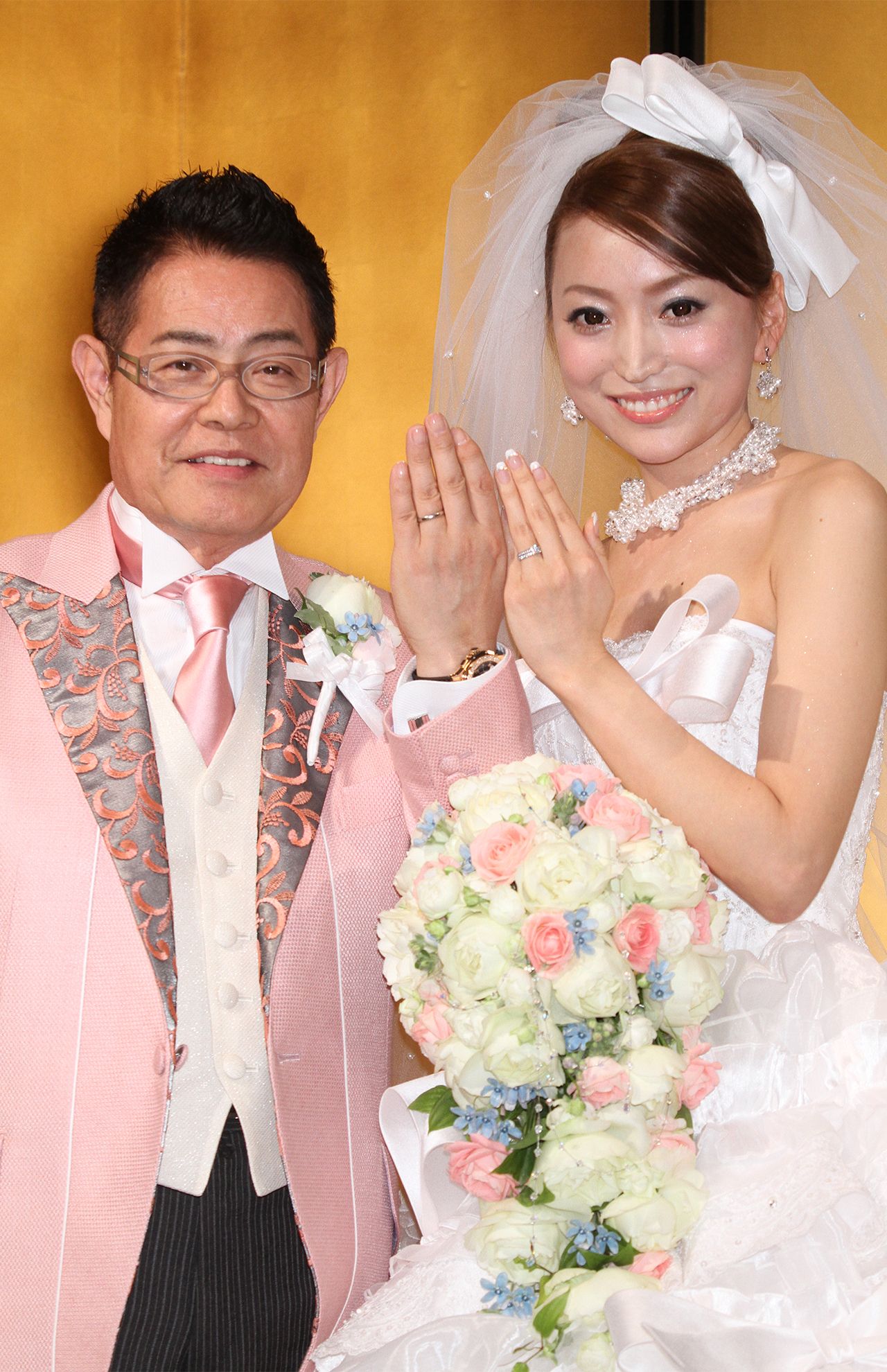 加藤茶さんと綾菜さんの結婚披露宴にて。45歳差の結婚は世間を騒がせた