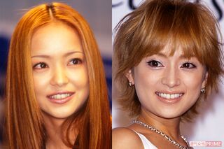 安室奈美恵（左）と浜崎あゆみ（右）