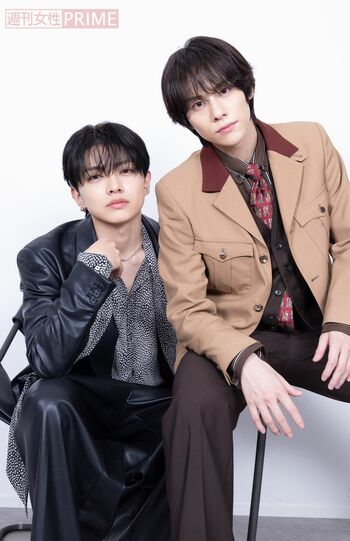 宮武颯（左）と山下幸輝（右）　撮影／吉岡竜紀