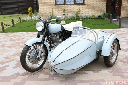 ハグリッドが乗っていた空飛ぶバイク（撮影／吉岡竜紀）