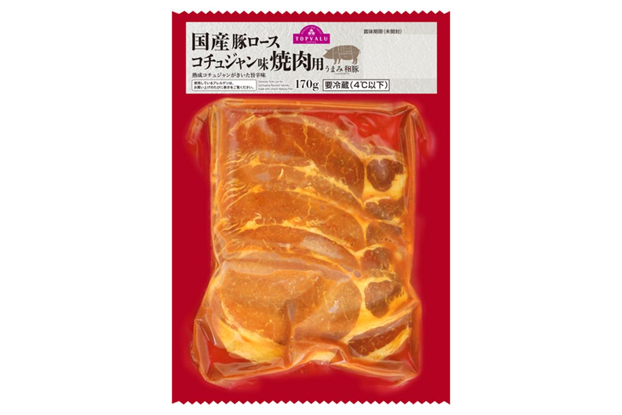 イオン トップバリュ うまみ和豚の味付け肉 シリーズ 398円