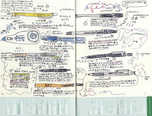 山本健太郎くんの文房具図鑑。ペン、消しゴム、ノートなどの文房具ひとつひとつをほぼ原寸で描いたイラストと、実際に使用したレビューが文章でびっしり。どのページを開いても濃い内容でありながら、見開き2時間程度で描き上げてしまうという。読み手を楽しませる色使いやギャグセンスも秀逸