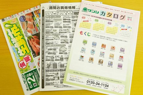 顧客ひとりひとりの好みを考慮してカスタマイズされたスーパーサンシの季刊カタログ