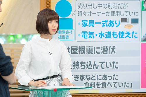 【4】8：00−9：45（番組本番）ガチガチ（?）の名物企画担当コーナーで、解説する山崎アナ。そこまで緊張しているように見えなかったのは、努力の賜物!?　撮影／渡邉智裕