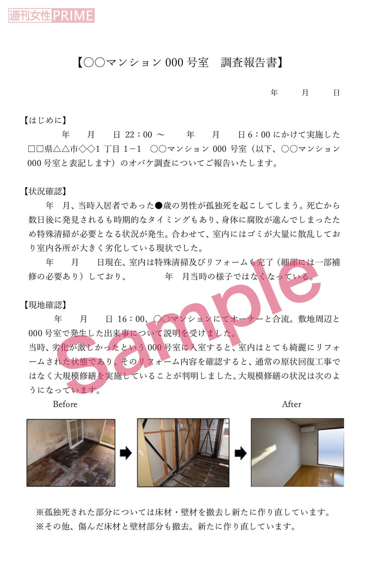 大気圧や室温を測定する機械など、さまざまな器機を用い児玉さんが一晩かけてオバケ調査を行い、報告書にまとめる（本人提供）