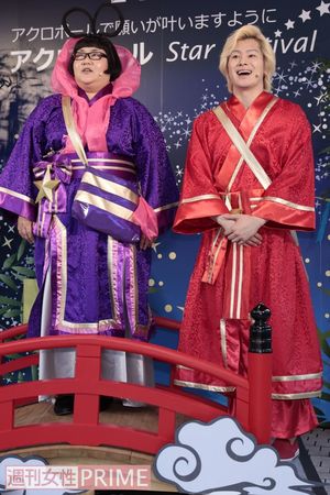 メイプル超合金の安藤なつ（左）とカズレーザー（右）　撮影／佐藤靖彦