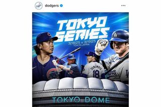 2025年春のドジャースの開幕戦は日本で開催（球団公式インスタグラムより）