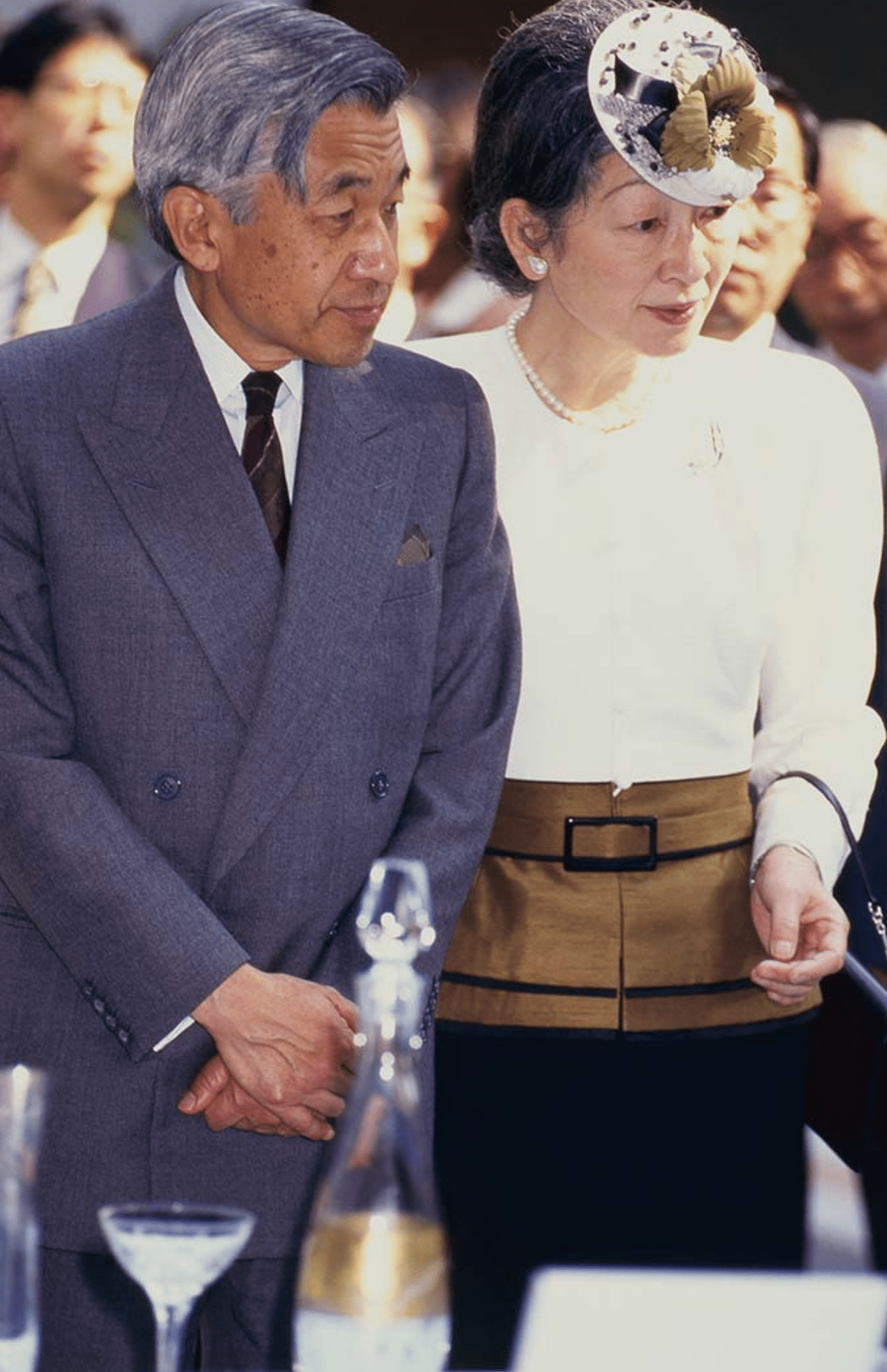 1990年代、「グレイヘアと同系色のお召しもので合わせて」（'95年10月、国民体育大会）撮影/JMPA