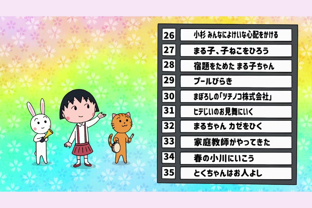 『ちびまる子ちゃん』神回ランキング26位〜35位　（C）さくらプロダクション／日本アニメーション