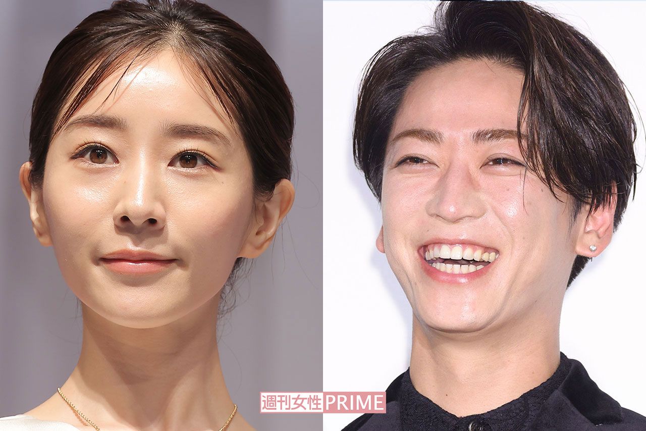 結婚と妊娠を発表した、田中みな実と亀梨和也