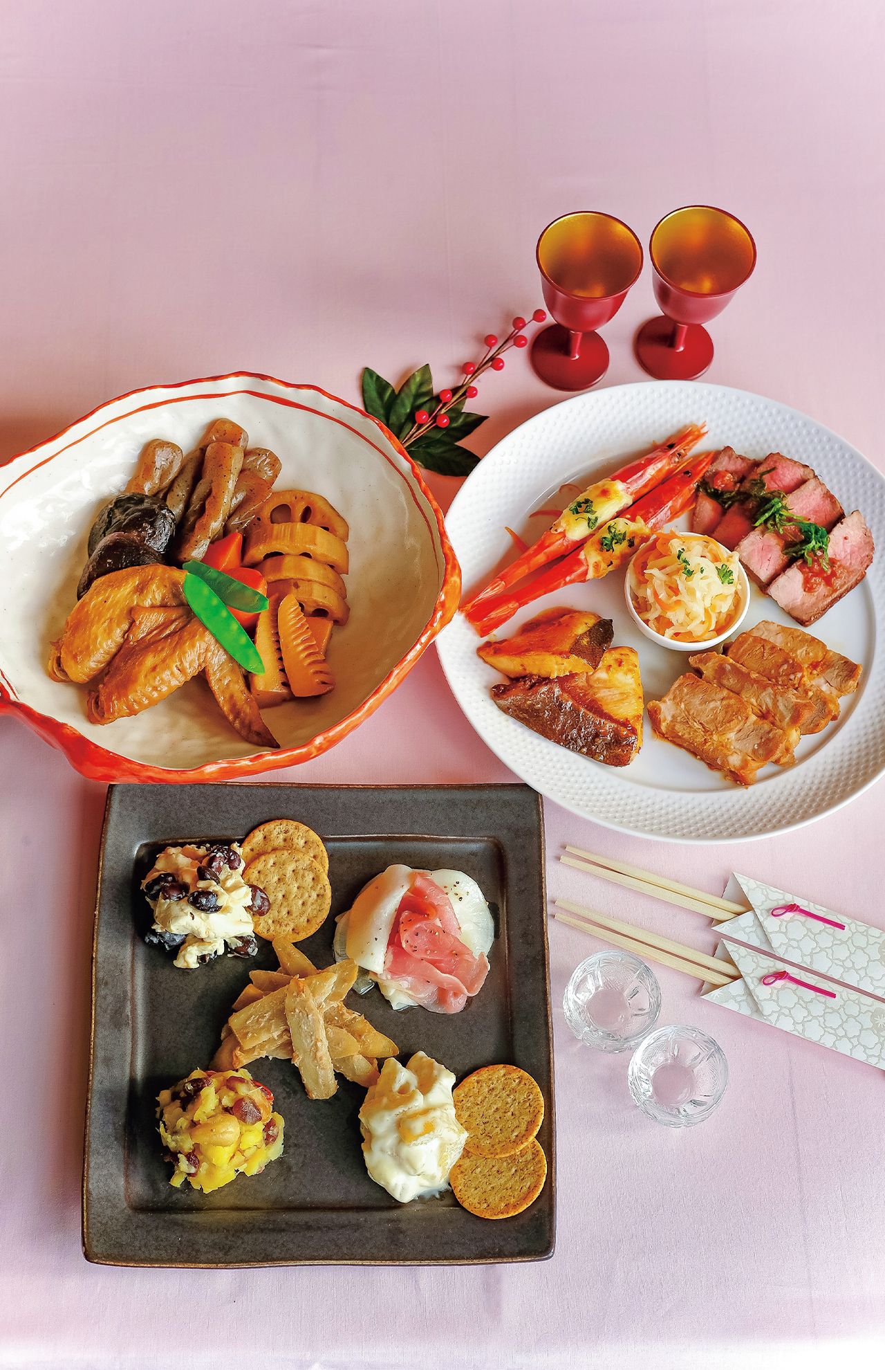 オシャレで華やかな見た目の「おせち風おかず」　撮影／松山絵美