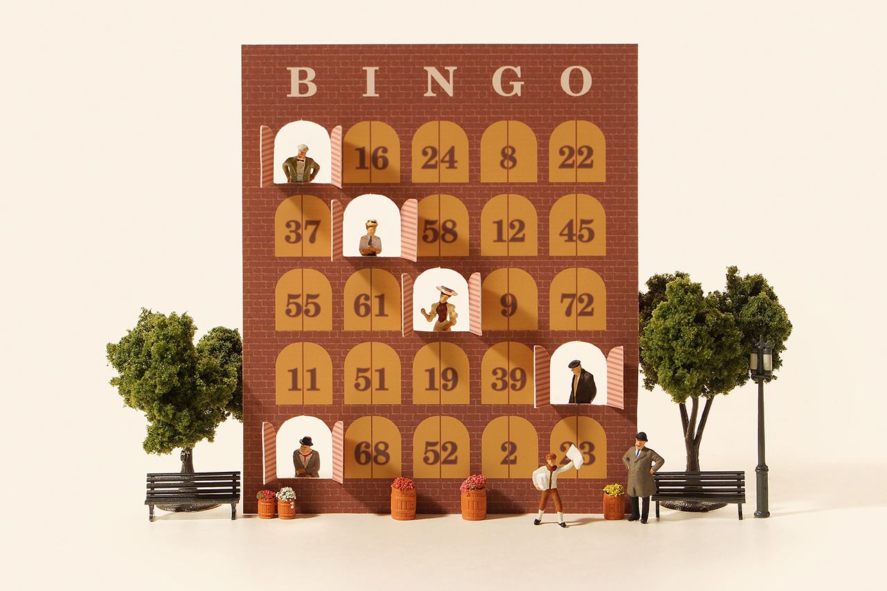 「部屋が空く（開く）かは運しだい」（C）Tanaka Tatsuya（MINIATURE CALENDAR）