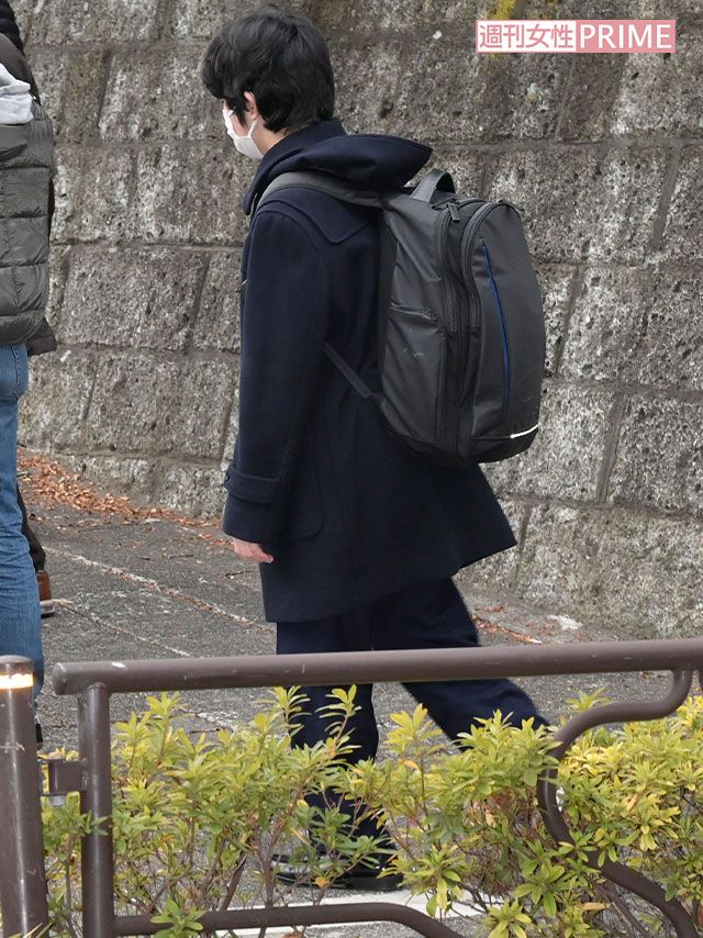 2月13日、筑附の附属高校を一般受験されるため受験会場に向かう悠仁さま