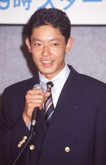 筒井道隆、当時21歳（1992年8月26日『二十歳の約束』制作発表で）