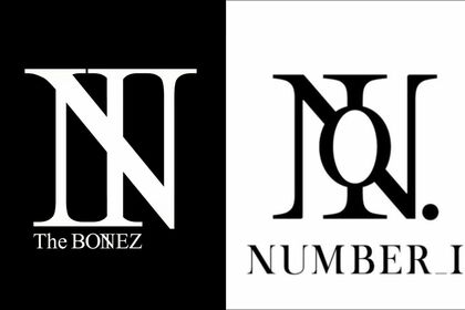 TheBONEZ（左）とNumber_i（右）のロゴ