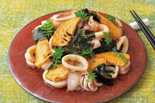 小ヤリイカ若竹炒め