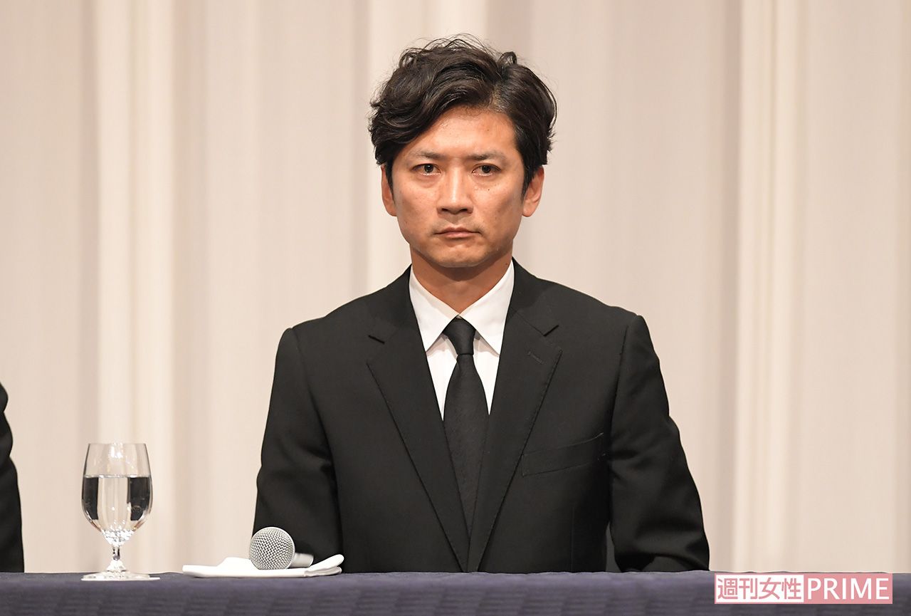 山口を除くTOKIOのメンバーが出席した謝罪会見（'18年5月2日）