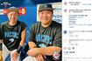西武ライオンズ公式インスタグラムで公開された、中村晃選手と中村剛也選手のツーショット