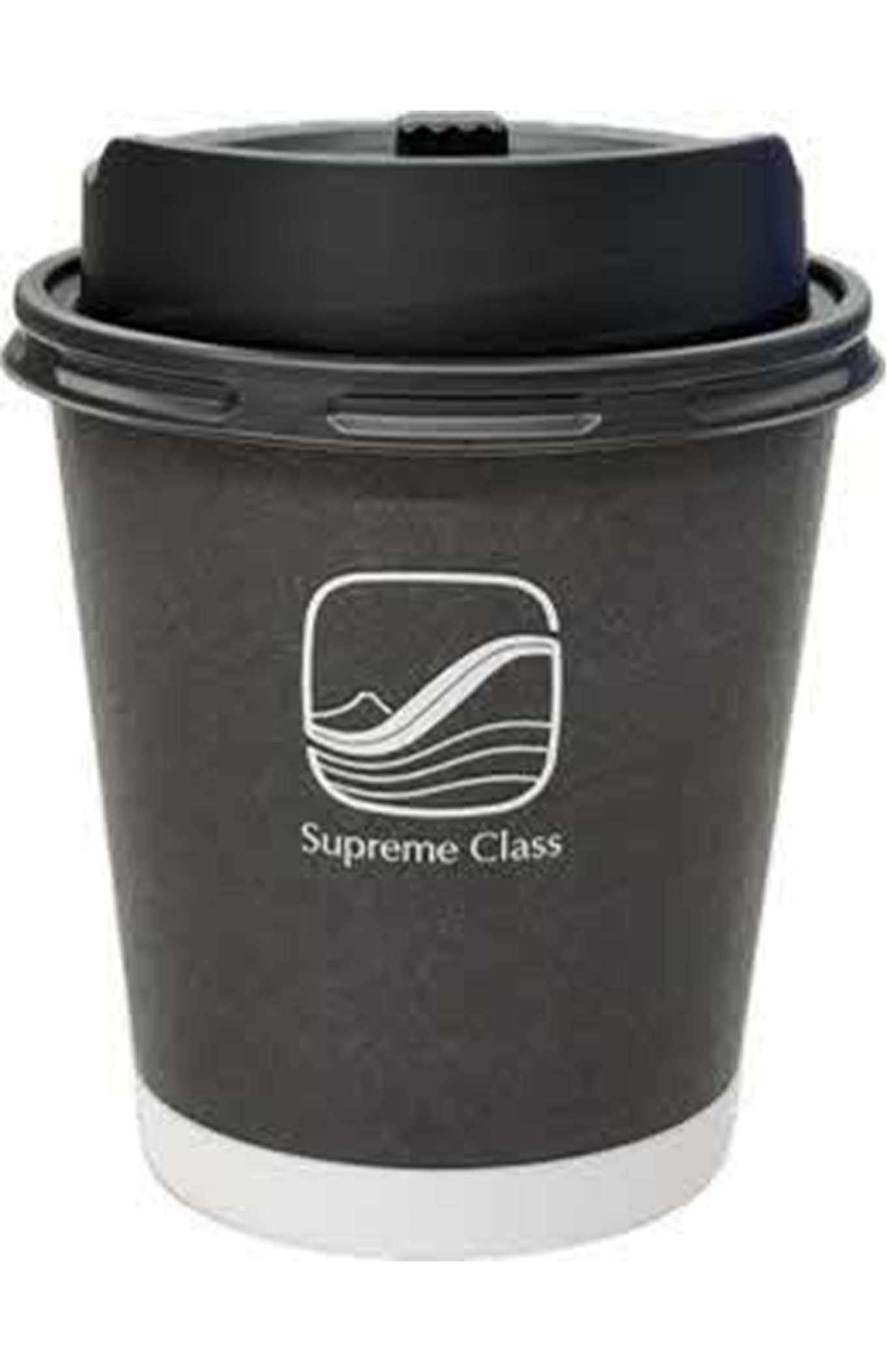新幹線『SupremeClass（スプリームクラス）』のロゴ入りカップ（JR東海提供）