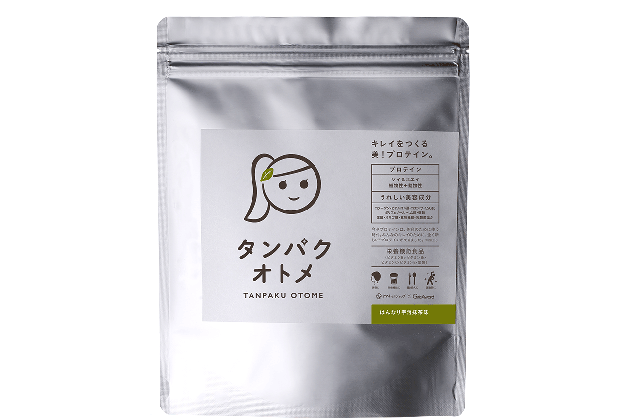 タンパクオトメ宇治抹茶味（260g）3218円／タマチャンショップ