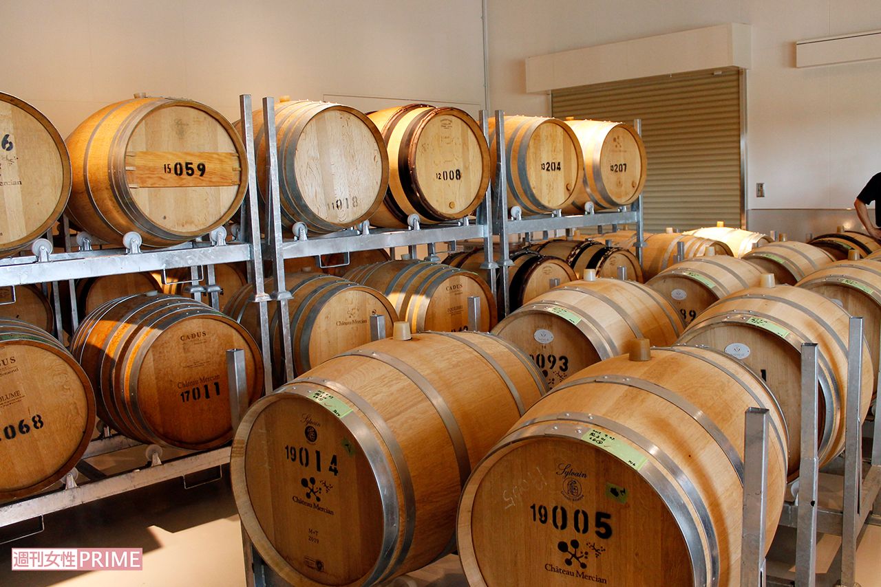 ワインの出来を左右する樽庫