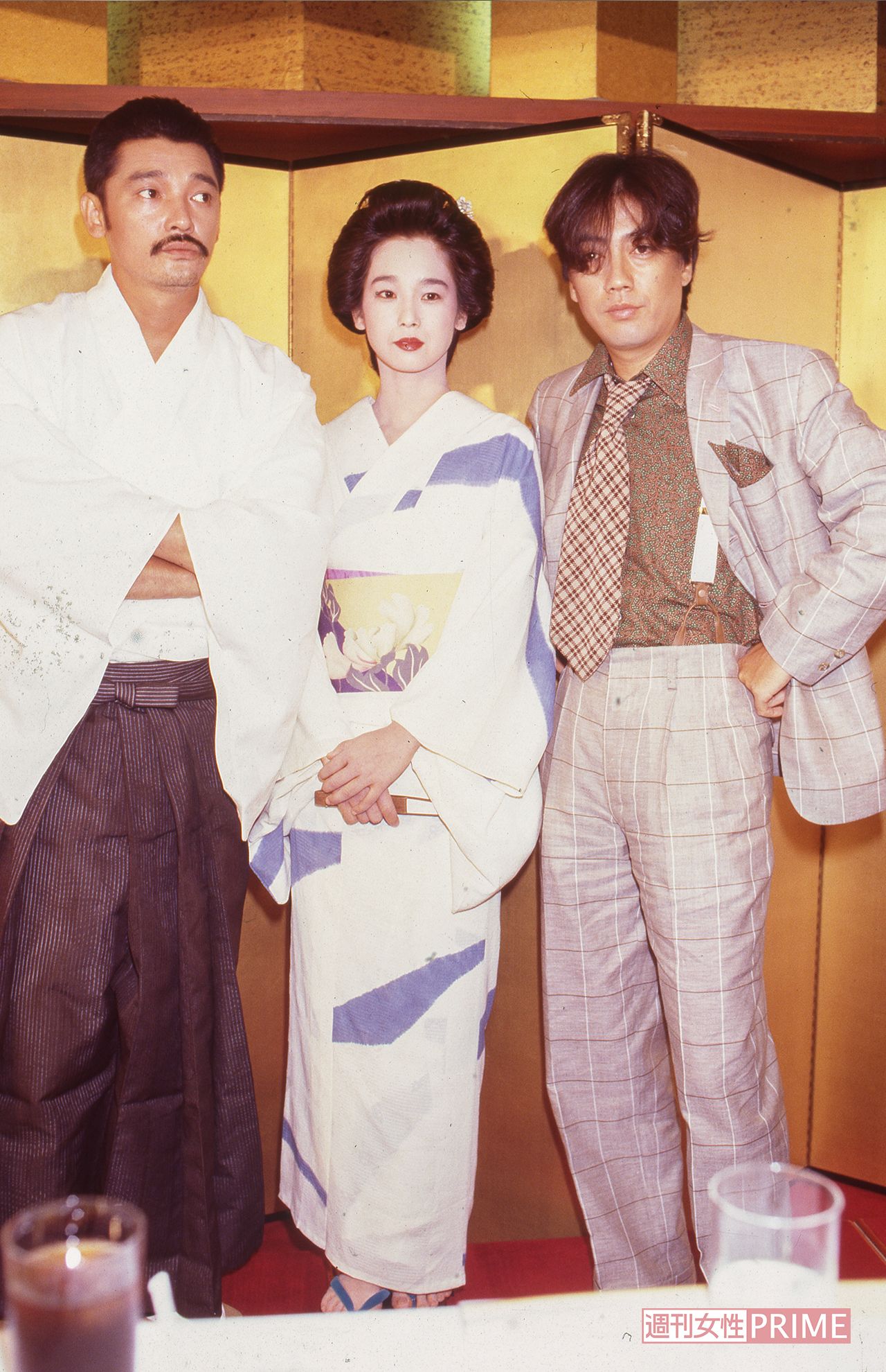 映画『カポネ大いに泣く』の製作発表。故・萩原健一さん、結婚前の田中裕子と（'84年撮影）　写真／週刊女性写真班