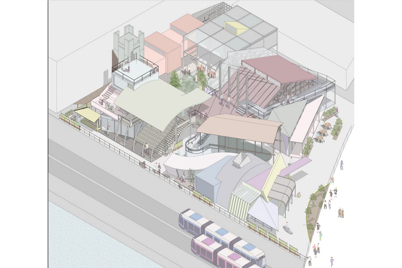 大阪・関西万博の公衆トイレ設計を務める建築家が公開した建築パース。合理的なデザインが施されて