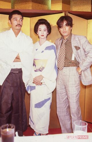 映画『カポネ大いに泣く』の製作発表。故・萩原健一さん、結婚前の田中裕子と（'84年撮影）　写真／週刊女性写真班
