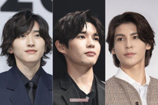 ジャニーズ新成人！左から道枝駿佑（なにわ男子）、長尾謙杜（なにわ男子）、ラウール（Snow Man）撮影/週刊女性写真班