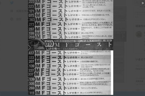 拡散されているしげの秀一の“鬱コメント”（Twitterより）