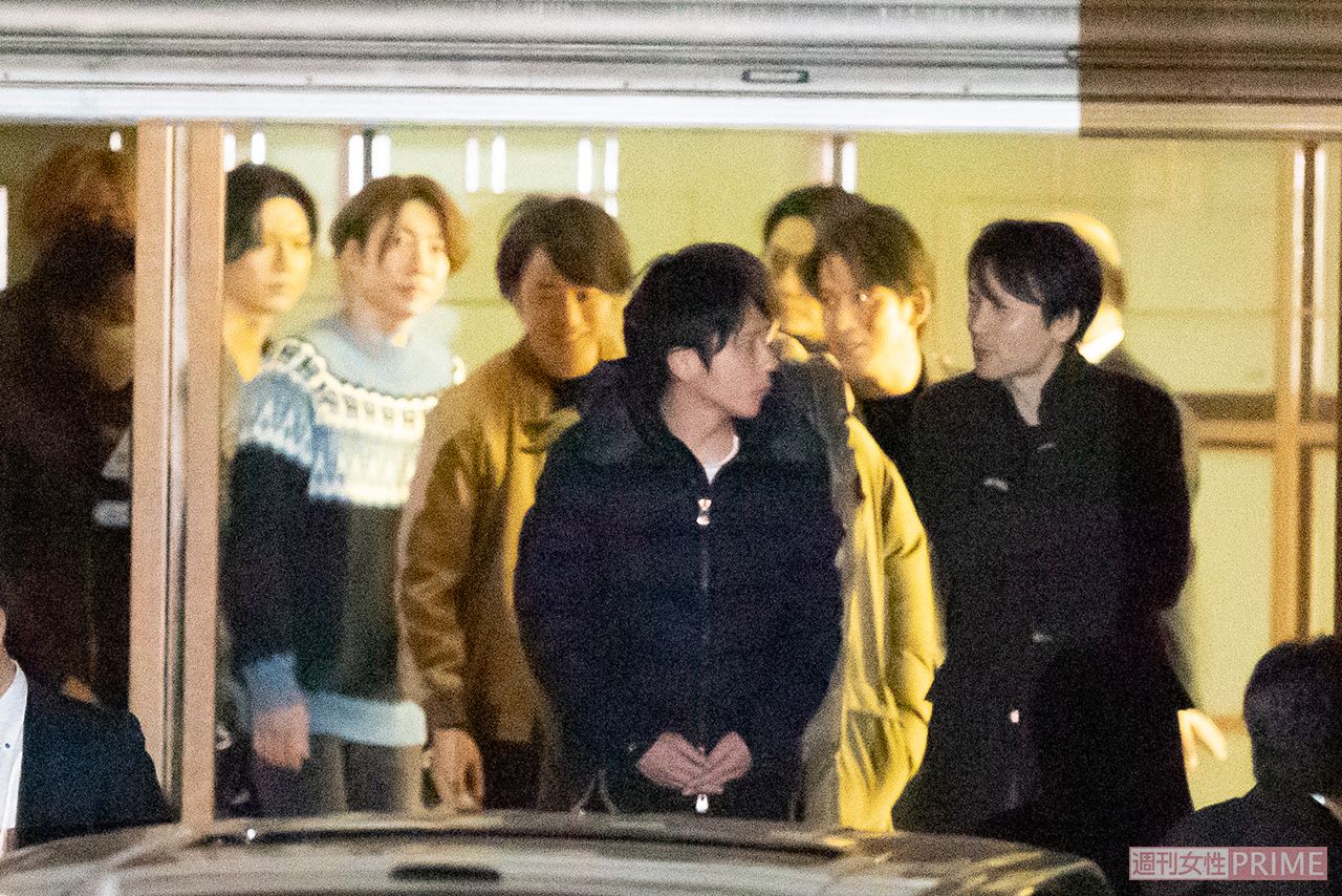 今年の初詣。V6・長野博と話す嵐・二宮和也