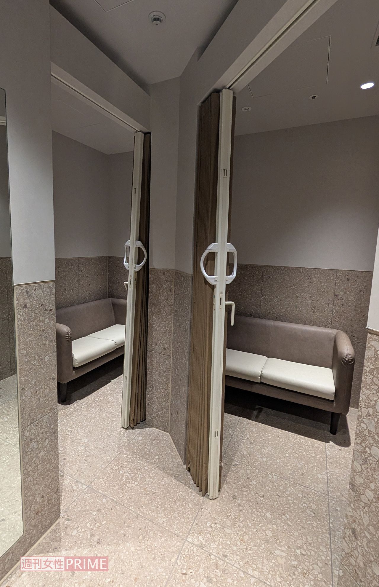 ティックトッカー最強ちゃんが占拠していた渋谷・道玄坂通にあるベビールーム　撮影／編集部