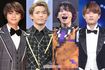 (左上から)SexyZoneの佐藤勝利、Travis Japan吉澤閑也、Aぇ!groupの福本大晴、7MEN侍の本高克樹
