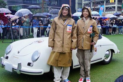 仲むつまじい姿を披露した唐沢寿明（左）と山口智子（『GO!GO!ラリーin熊本』実行委員会提供）