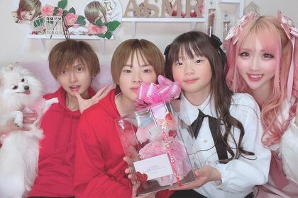 左からあきたんさん、琉ちゃろくん、ひめちゃん、ちいめろさん