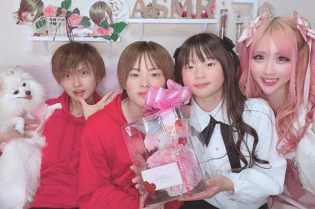 （左から）あきたんさん、琉ちゃろくん、ひめちゃん、ちいめろさん