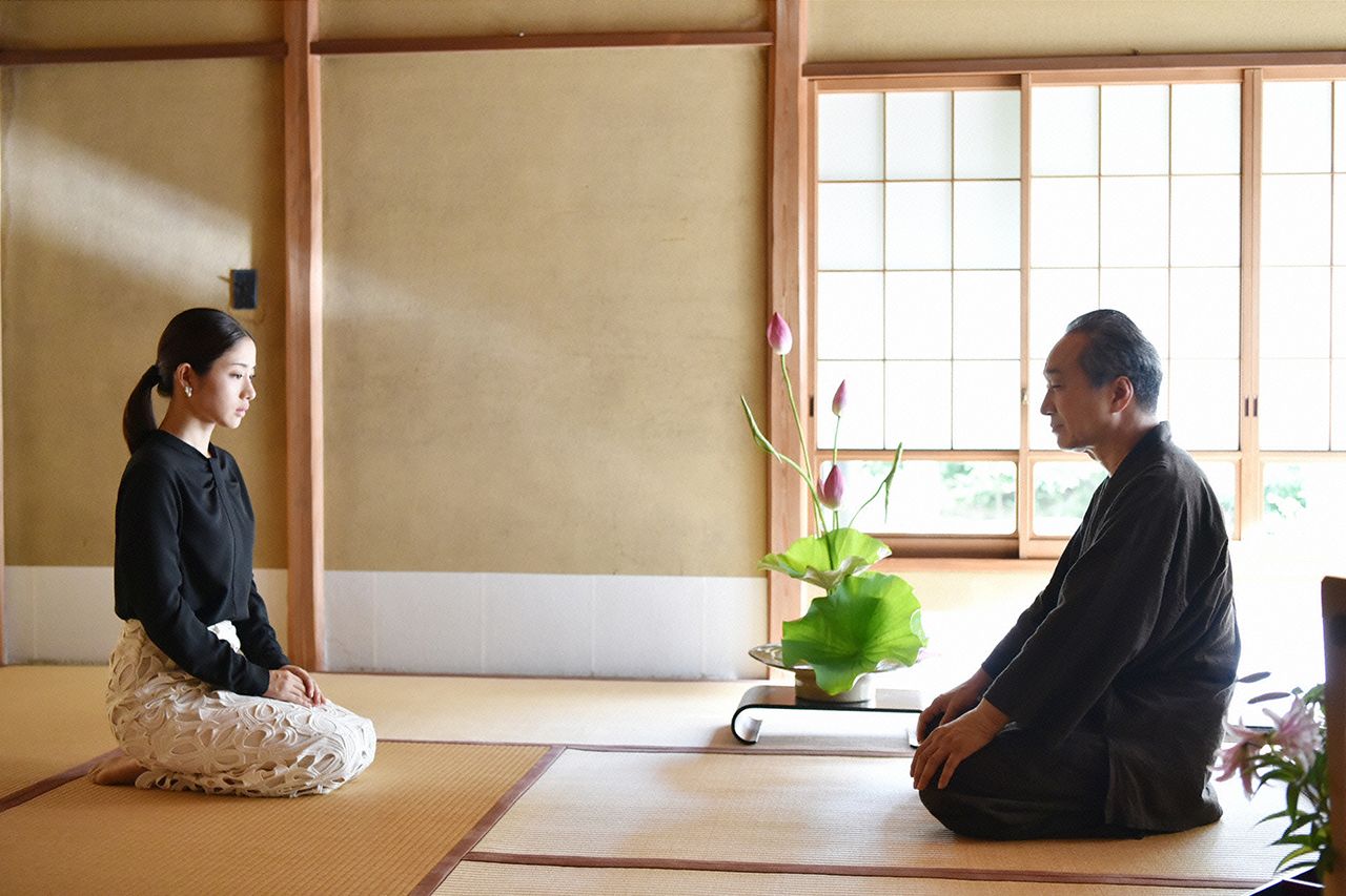 ももは、父から亡き母の遺志を聞き家元になる決意を固めた　(c)日本テレビ