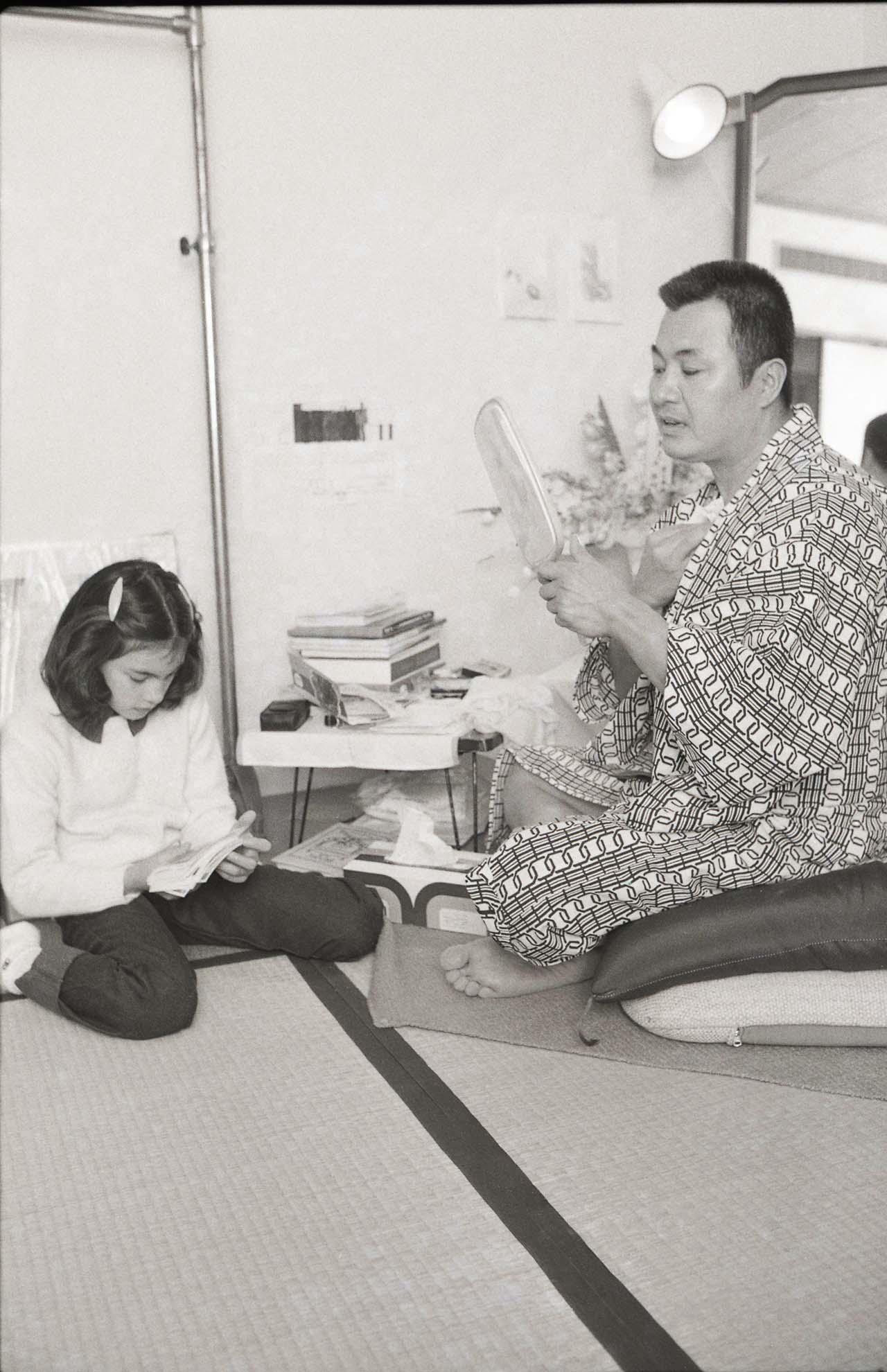 梅宮アンナと故・梅宮辰夫さん、楽屋にて（1982年2月22日）