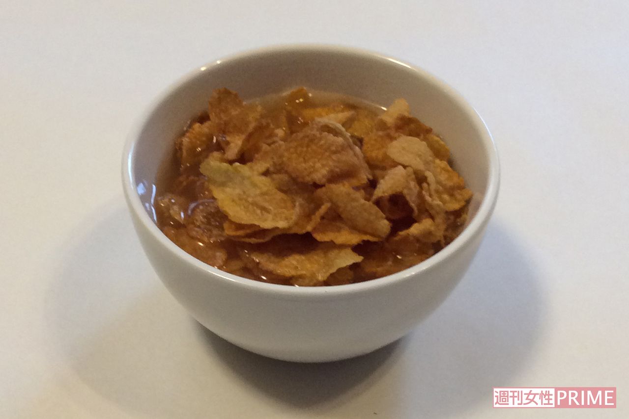 オレンジジュース×コーンフレーク