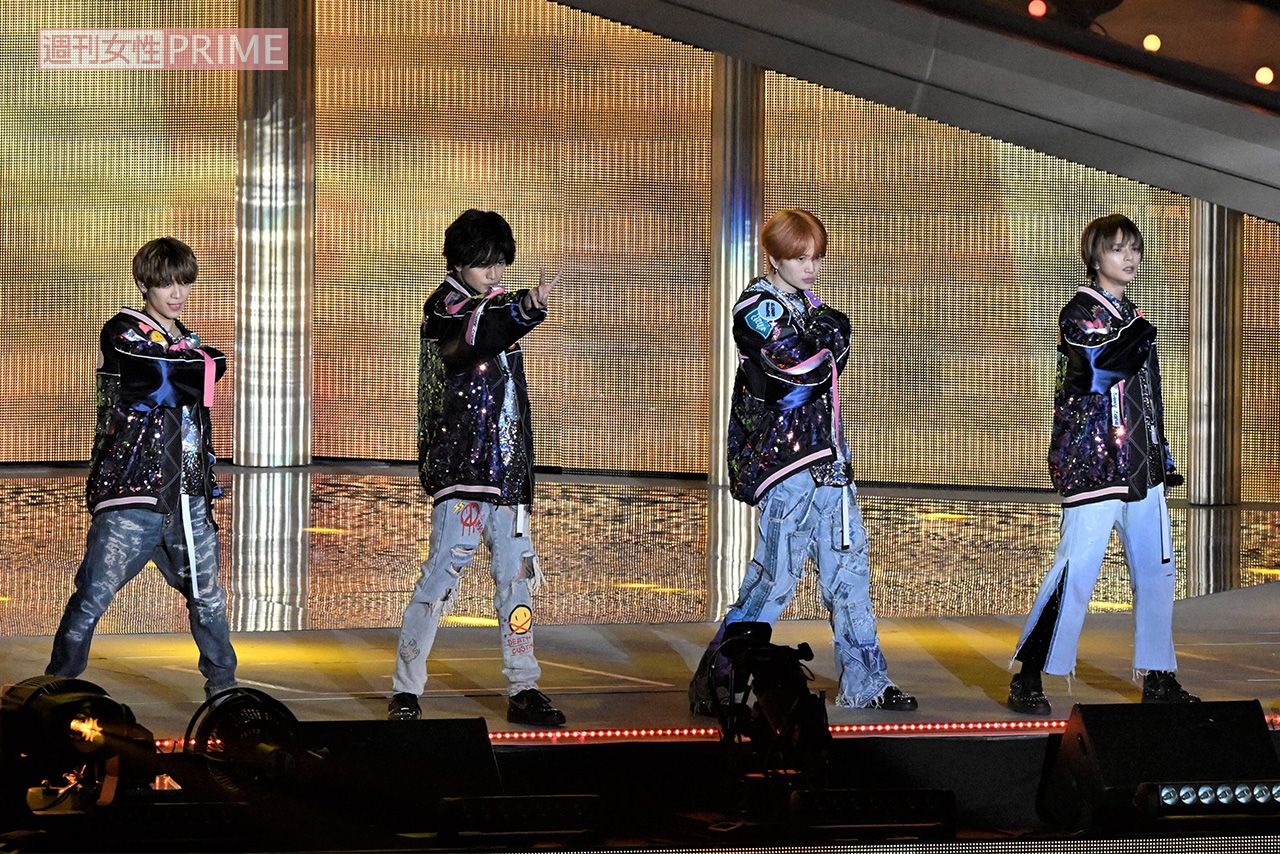 Sexy Zone『RUN』のラストでは、会場がマリウスのメンバーカラーであるオレンジ色に染まった