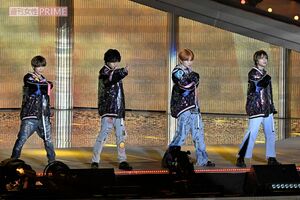 SexyZone『RUN』のラストでは、会場がマリウスのメンバーカラーであるオレンジ色に染まった