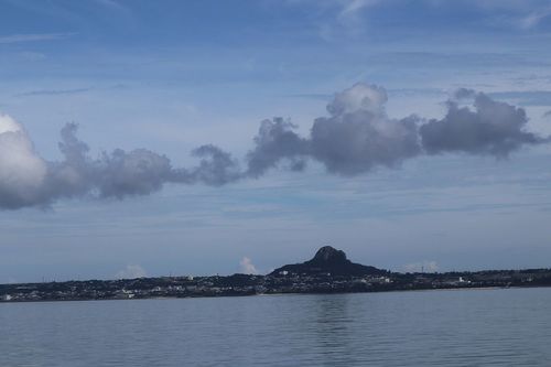 本部半島の北西に浮かぶ伊江島。ここから反基地闘争は始まった　撮影／浅井真由美