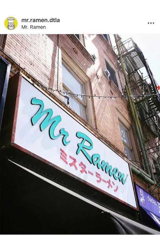 LAで30年以上続く『ミスターラーメン』。大谷翔平効果で盛り上がっている（ミスターラーメンのインスタグラムより）