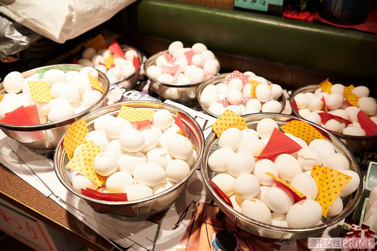 1回の仕込みに600個もの卵が使われるそう　撮影／山田智絵