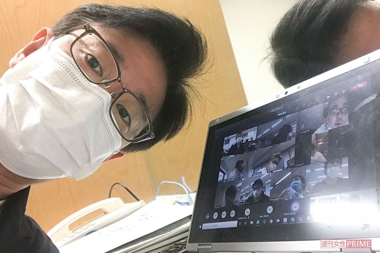 小木アナによる、自撮り