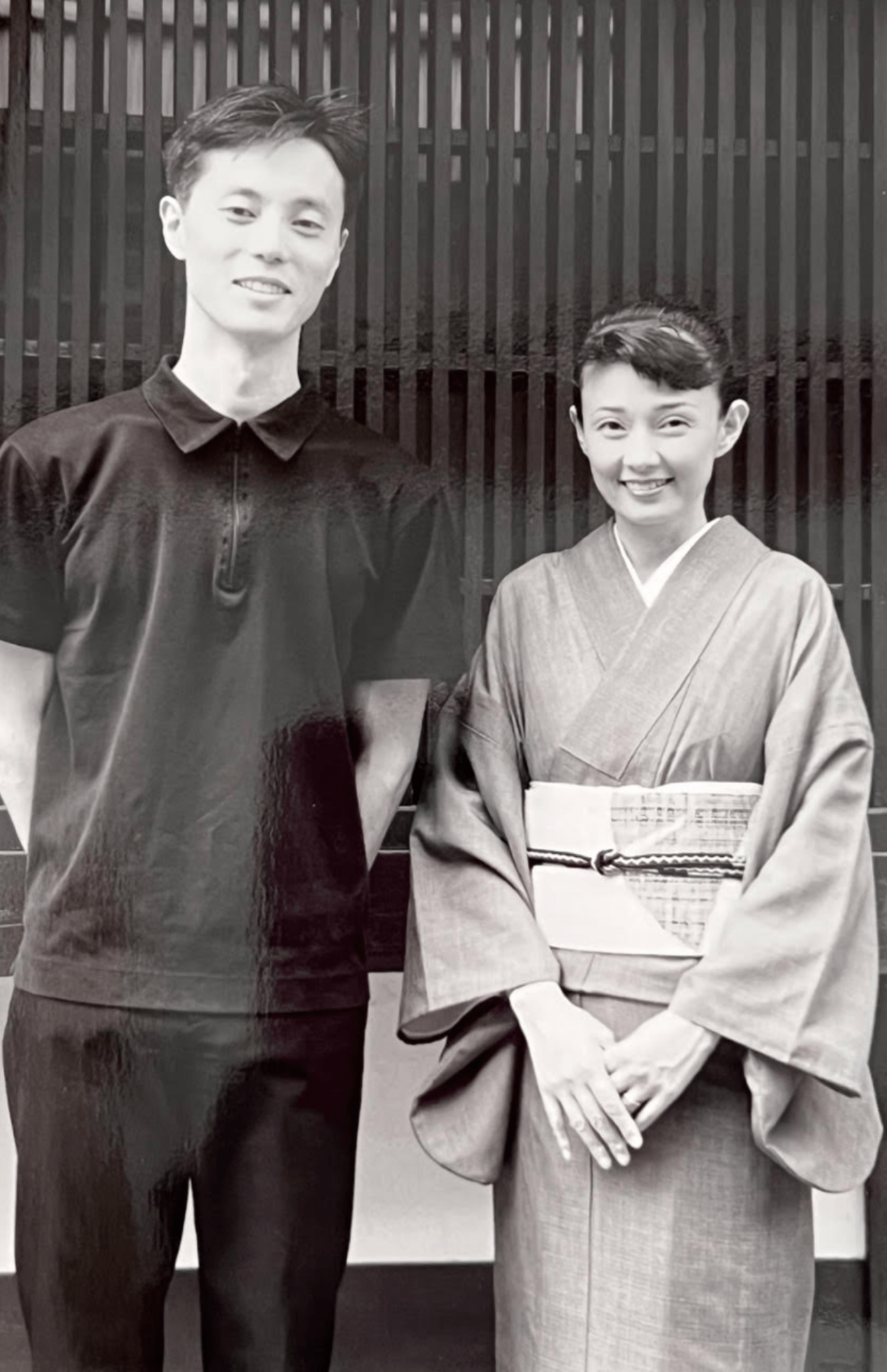 馬場徹さんと結婚し京都に。着物を着ることが増える（提供・朝日新聞）