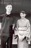 馬場徹さんと結婚し京都に。着物を着ることが増える(提供・朝日新聞)