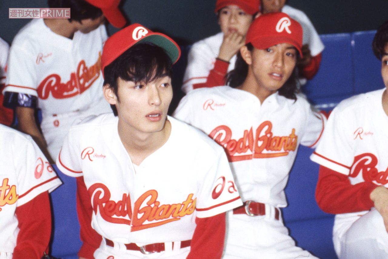 木村拓哉と草なぎ剛（1995年、ジャニーズ野球大会）