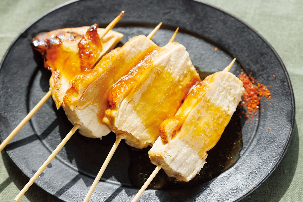鶏むね肉の「焼き鳥」